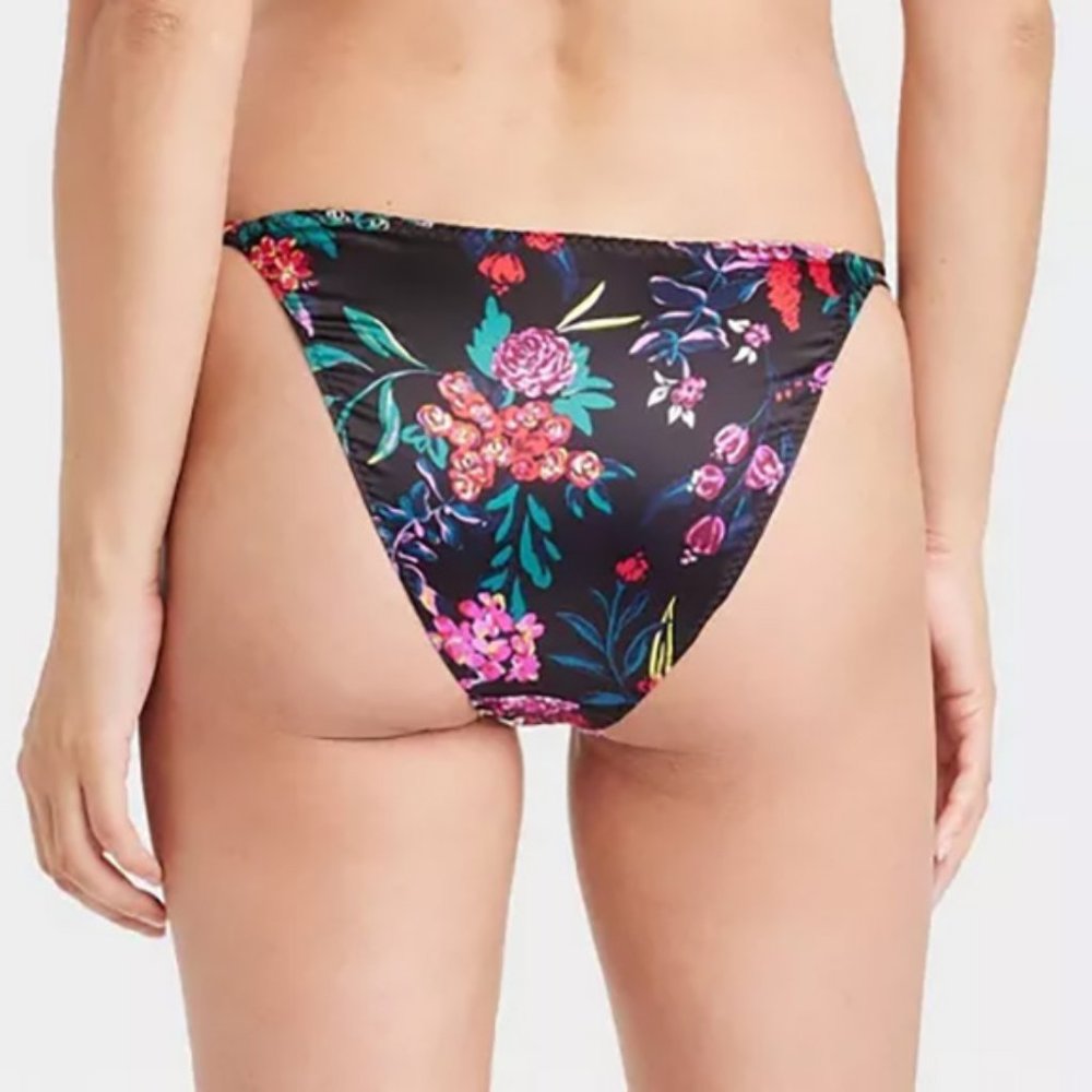 Auden Floral Satin Cheeky Panties